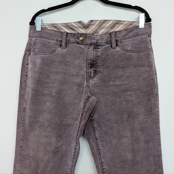 Vtg Authentic Y2K GAP Corduroy Bootcut Low Rise Back Flap Purple Pants Sz 10R - Picture 2 of 15
